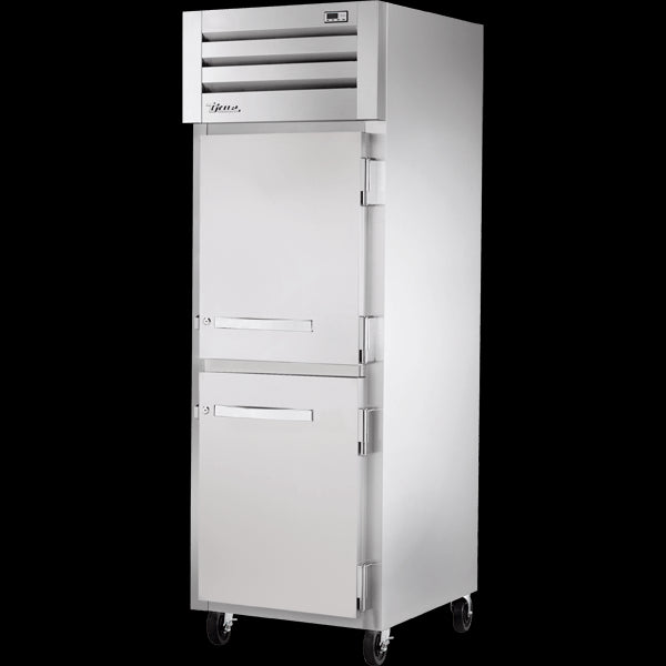 TRUE STR1H-2HS Reach-In Solid Half Swing Door Heated Cabinet