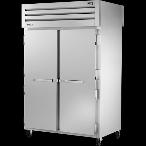 TRUE STA2RPT-2S-2S-HC Pass-Thru Solid Front/Solid Rear Swing Doors Refrigerator with Hydrocarbon Refrigerant