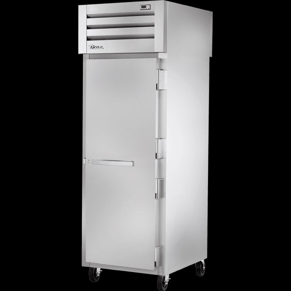 TRUE STG1RPT-1G-1S-HC PASS-THRU SOLID FRONT/GLASS REAR SWING DOORS REFRIGERATOR WITH HYDROCARBON REFRIGERANT