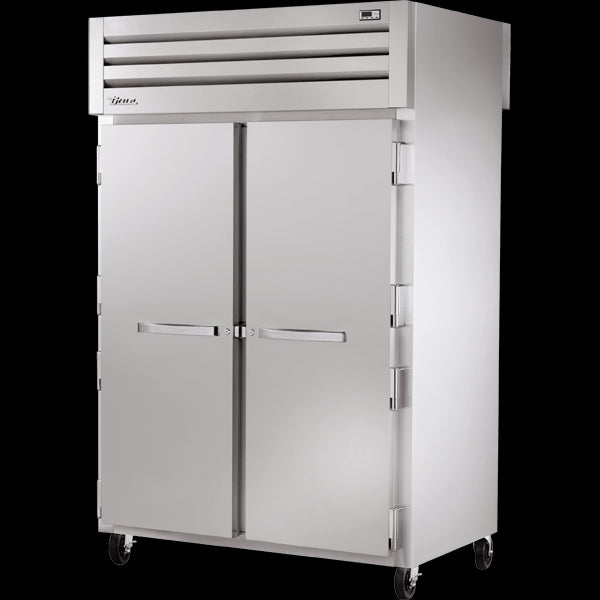 TRUE STG2RPT-2S-2S-HC Pass-Thru Solid Front/Solid Rear Swing Doors Refrigerator with Hydrocarbon Refrigerant