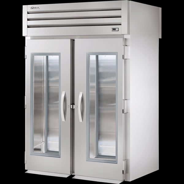 TRUE STR2RRT-2G-2S Roll-Thru Glass Front/Solid Rear Swing Door Refrigerator