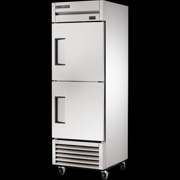 TRUE TS-23-2-HC Reach-In Solid Half Swing Door Stainless Steel Refrigerator with Hydrocarbon Refrigerant