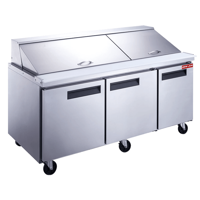 New Air NPT-072-MSA 72" REFRIGERATED MEGA TOP SALAD/SANDWICH PREP TABLE