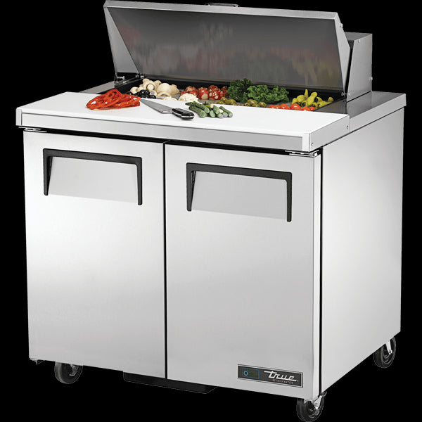 TRUE TSSU-36-08-HC Solid Door Sandwich/Salad Unit with Hydrocarbon Refrigerant