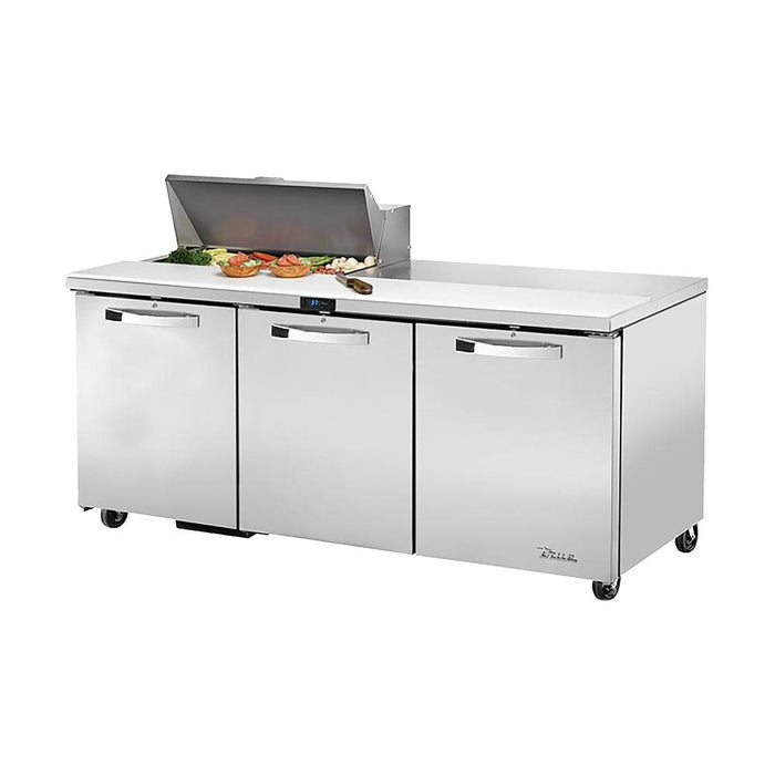 TRUE TSSU-72-08-HC~SPEC3 Sandwich/Salad Prep Table w/ Refrigerated Base