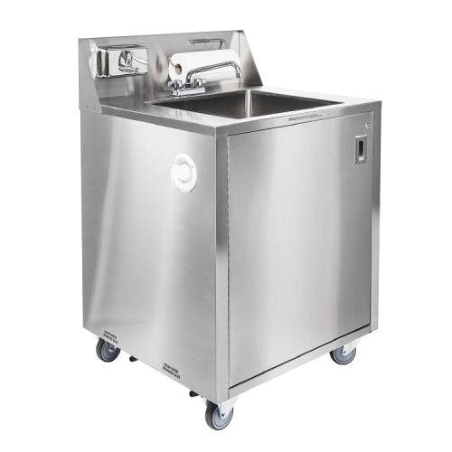 AFE SB101 Single Basin Stainless Steel Portable Sink with Hot Water