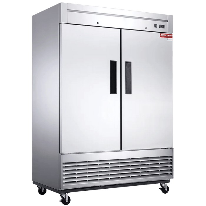 New Air NSF-115-H 2 SOLID DOOR STAINLESS STEEL FREEZER