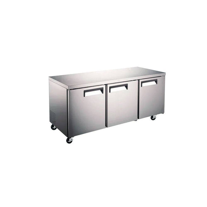 AFE UCR-72 Three Solid Door Under Counter Cooler - 72" Width