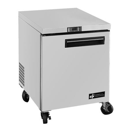 EFI FUDR1-27VC-L Solid Door Commercial Undercounter Freezer