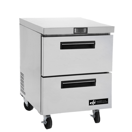 EFI FUDW2-27VC Solid Door Commercial Undercounter Freezer with Drawers