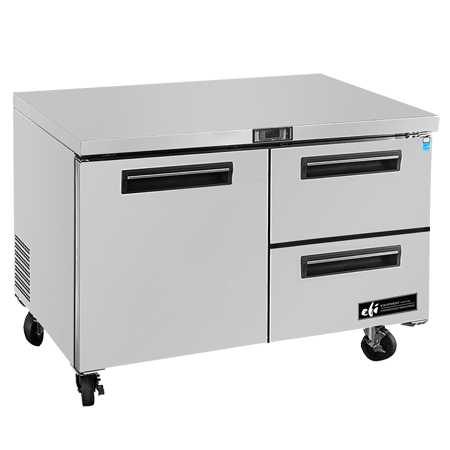 EFI FUDW2-48VC Solid Door Commercial Undercounter Freezer with Drawers