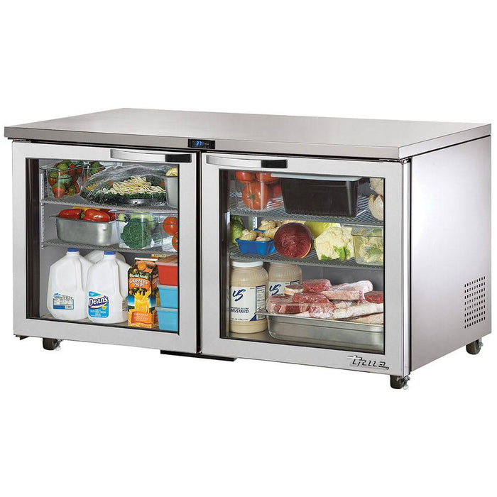 TRUE TUC-60G-HC~SPEC3 60" W Undercounter Refrigerator w/ (2) Sections & (2) Doors, 115v