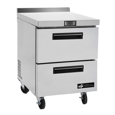 EFI FWDW2-27VC Solid Door Commercial Worktop Freezer with Drawers