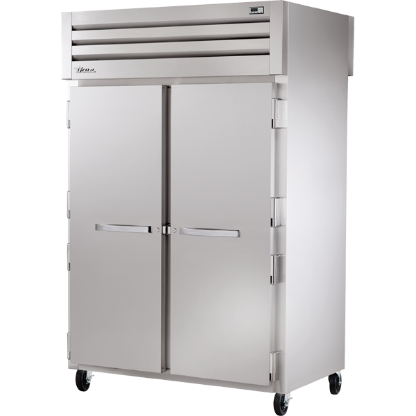 TRUE STG2RPT-2S-2S-HC Pass-Thru Solid Front/Solid Rear Swing Doors Refrigerator with Hydrocarbon Refrigerant