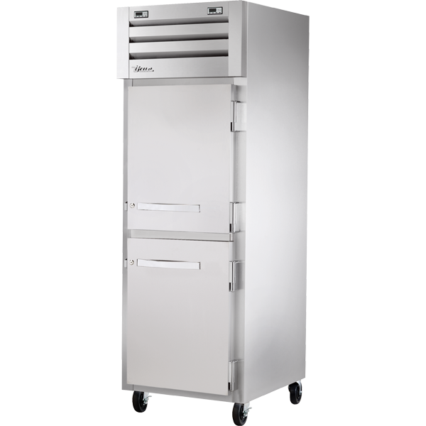 TRUE STG1DT-2HS-HC Reach-In Solid Half Swing Door Dual Temperature Refrigerator/Freezer with Hydrocarbon Refrigerant