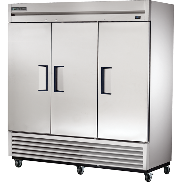 TRUE T-72-HC Reach Reach-In Solid Swing Door Stainless Steel Refrigerator with Hydrocarbon Refrigerant