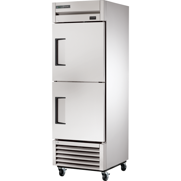 TRUE TS-23-2-HC Reach-In Solid Half Swing Door Stainless Steel Refrigerator with Hydrocarbon Refrigerant