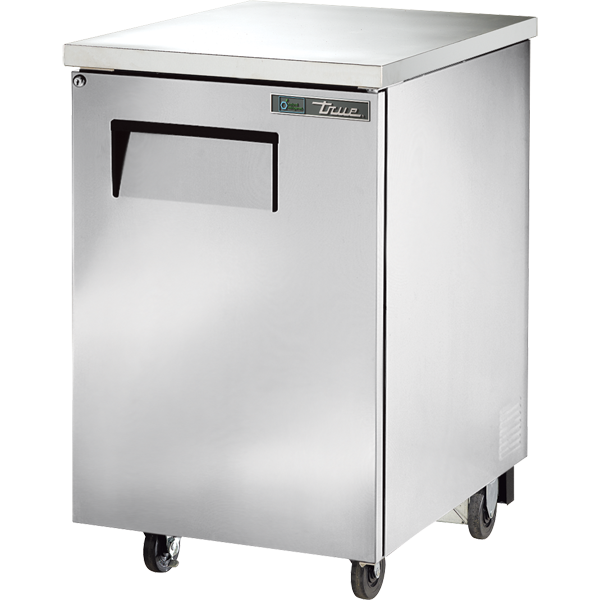 TRUE TBB-1-S-HC Solid Swing Door Stainless Steel Back Bar Cooler with Hydrocarbon Refrigerant